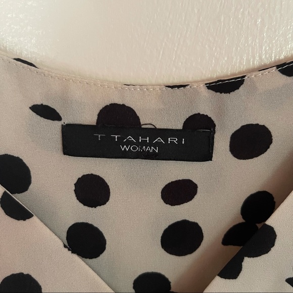 TTHARI Women VNeck Polka-Dot Blouse - Picture 2 of 4